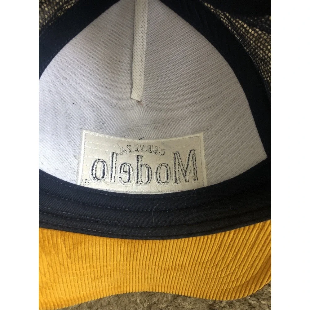 Modelo Cerveza Snapback Hat Corduroy Rop Cap Brown/Blue Trucker NWOT